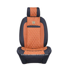 Car Seat Cover 3D Shape with Four Season Leatherette-Red Brown